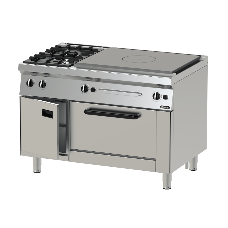 Gas hot top - Oven - SERIE 750 Model NGHT 12-75 OV MR