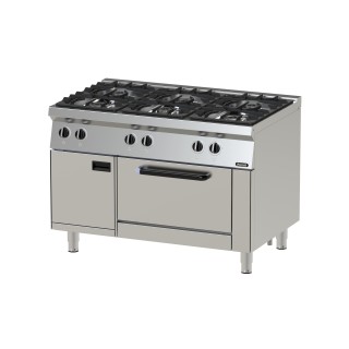 Gas open burners - Oven - SERIE 750 Model NGR 12-75 OV MR