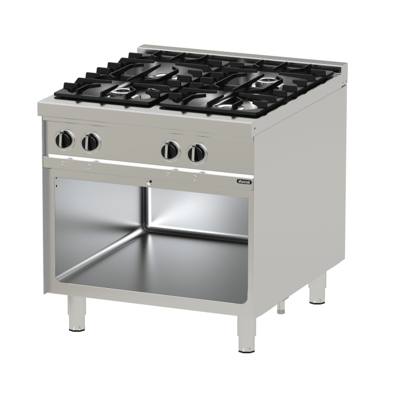 Gas open burners - SERIE 900 Model NGTR 8-90